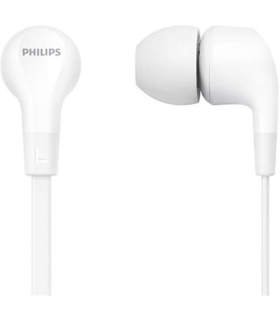 AURICULARES INTRAUDITIVOS PHILIPS TAE1105 BLANCOS CON MICROFONO Y CONTROL DE VOLUMEN