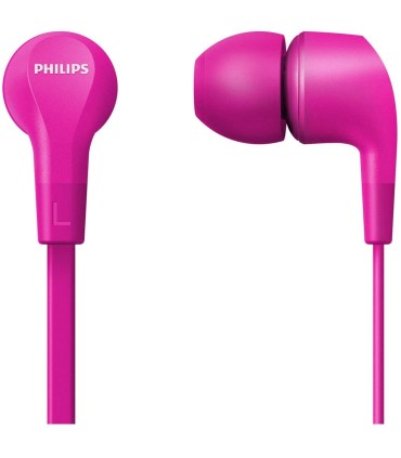 AURICULARES INTRAUDITIVOS PHILIPS TAE1105 ROSAS CON MICROFONO Y CONTROL DE VOLUMEN
