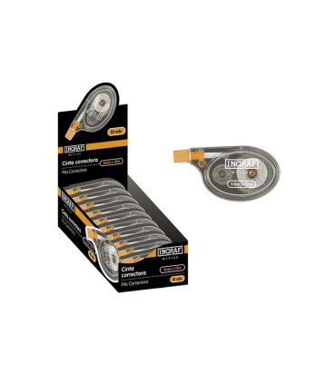 CINTA CORRECTORA INGRAF OFFICE CLUB LATERAL 5mm X 12 metros - CORRECION RAPIDA Y LIMPIA