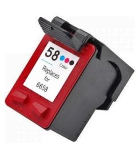 CARTUCHO HP REMANUFACTURADO 58 COLOR PHOTO C6658AE 18ml