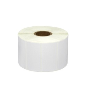 ROLLO ETIQUETAS PERFORADAS COMPATIBLES ZEBRA 50mm X 25,4mm - 1 300 UNIDADES
