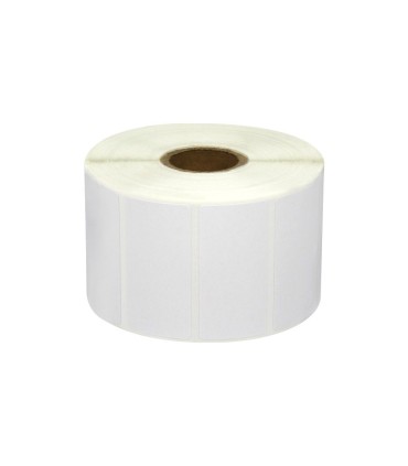 ROLLO ETIQUETAS PERFORADAS COMPATIBLES ZEBRA 50mm X 25,4mm - 1 300 UNIDADES