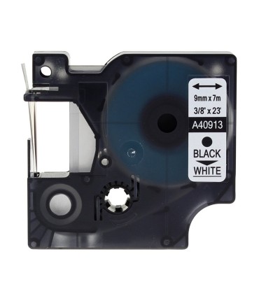 CINTA COMPATIBLE DYMO D1 40913 NEGRO-BLANCO 9mm X 7m S0720680