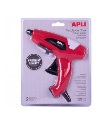 PISTOLA SILICONA APLI 40W