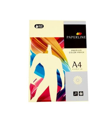 PAQUETE DE 500 FOLIOS 80GR A-4 CREMA PAPERLINE