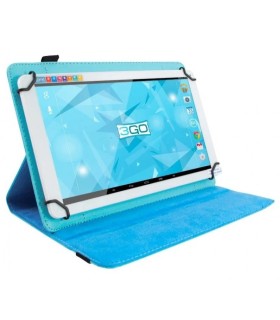 FUNDA UNIVERSAL 3GO AZUL CELESTE - 7" - SOPORTE GIRATORIO - CIERRE DE PLASTICO