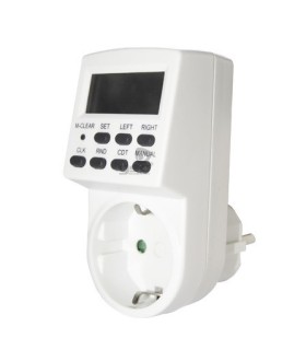 MINI TEMPORIZADOR DIGITAL DIARIO-SEMANAL GSC - COLOR BLANCO - MAX  3500W