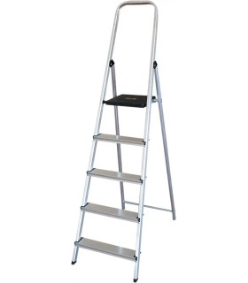 ESCALERA ALUMINIO 5 PELDAÑOS GSC - MAX  150KG