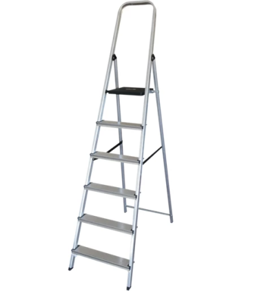 ESCALERA ALUMINIO 6 PELDAÑOS GSC - MAX  150KG