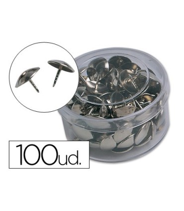 CHINCHETAS NIQUELADAS APLI 100 UNIDADES