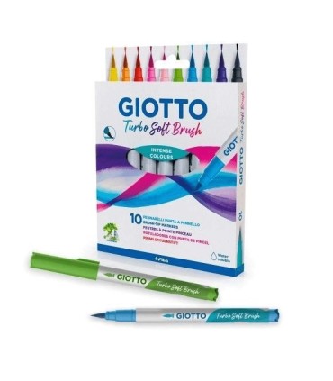 ROTULADOR TURBO SOFT BRUSH 10 UNIDADES