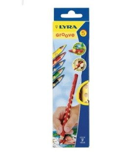 ESTUCHE 5 LAPICES COLORES LYRA GROOVE