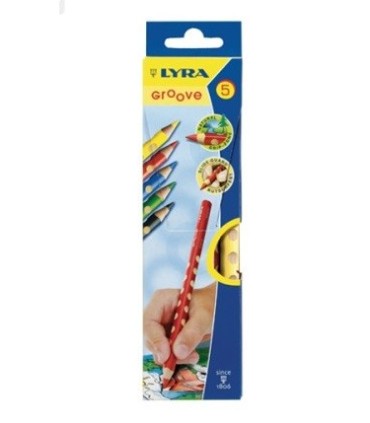 ESTUCHE 5 LAPICES COLORES LYRA GROOVE