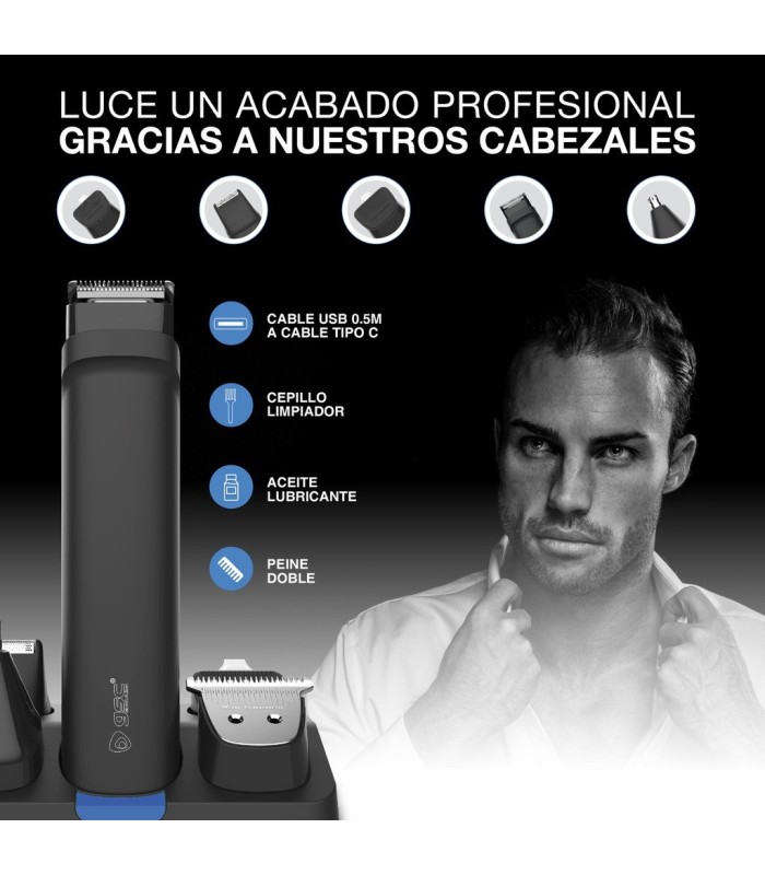 SET DE AFEITADO GSC 7 EN 1 - SUJECION MAGNETICA