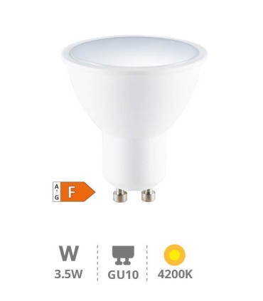 BOMBILLA LED GSC GU10 3 5W LUZ NEUTRA 4200K 300 LUMENES