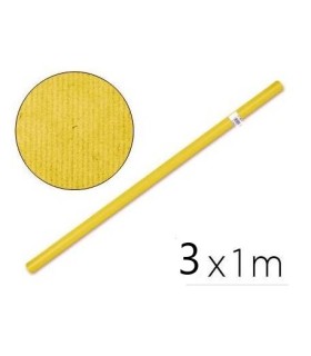ROLLO KRAFT 1 METRO ANCHO X 3 METROS LARGO AMARILLO