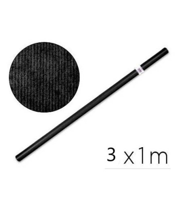 ROLLO KRAFT 1 METRO ANCHO X 3 METROS LARGO NEGRO