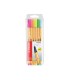 ROTULADOR STABILO PUNTA DE FIBRA POINT 88 BLISTER 6 UNIDADES COLORES SURTIDOS NEON