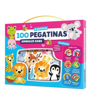 MALETIN 100 PEGATINAS ANIMALES BABY IMAGILAND