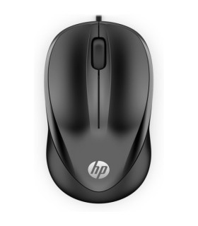 RATON CON CABLE USB HP 1000 NEGRO 1200DPI - USO AMBIDIESTRO - 3 BOTONES - CALBE 1,50 METRO