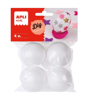 PACK 4 BOLAS POREXPAN 0 45MM APLI
