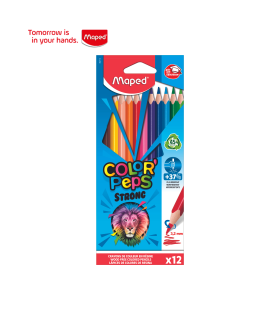 LAPICES COLORES MAPED COLOR PEPS STRONG ESTUCHE 12 COLORES