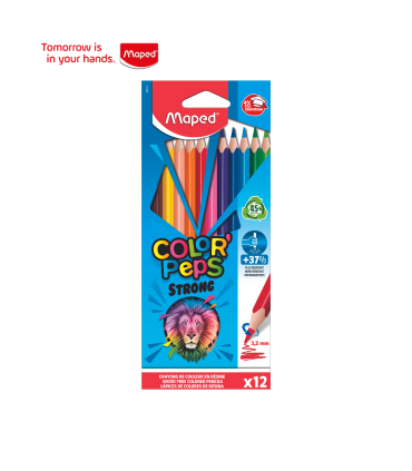 LAPICES COLORES MAPED COLOR PEPS STRONG ESTUCHE 12 COLORES