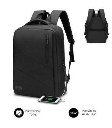 MOCHILA SUBBLIM CITY BACKPACK PARA PORTATILES HASTA 15,6&quot; - PUERTO USB