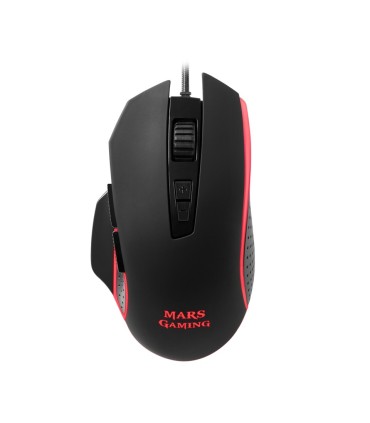 RATON CON CABLE MARS GAMING USB 4800dpi - USO DIESTRO - 8 BOTONES - ILUMINACION LED RGB