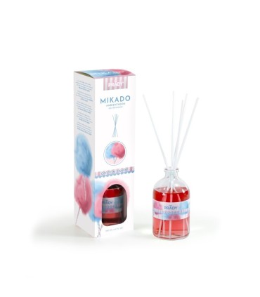 AMBIENTADOR MIKADO COTTON CANDY PRADY FRASCO CRISTAL 100ML VARITAS DIFUSORAS