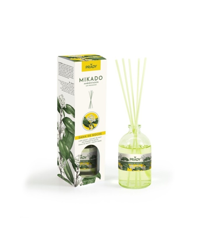 AMBIENTADOR MIKADO DAMA DE NOCHE PRADY FRASCO CRISTAL 100ML VARITAS DIFUSORAS