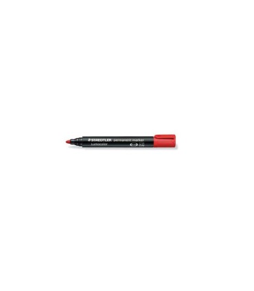 ROTULADOR PERMANENTE STAEDTLER LUMOCOLOR ROJO PUNTA GORDA 2mm 352-2