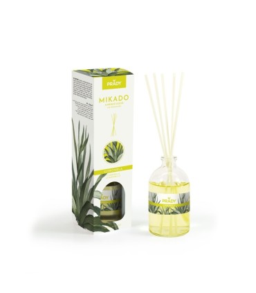AMBIENTADOR MIKADO CITRONELA PRADY FRASCO CRISTAL 100ML VARITAS DIFUSORAS