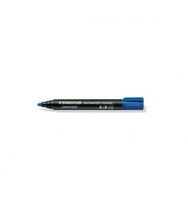 ROTULADOR PERMANENTE STAEDTLER LUMOCOLOR AZUL PUNTA GORDA 2mm 352-3
