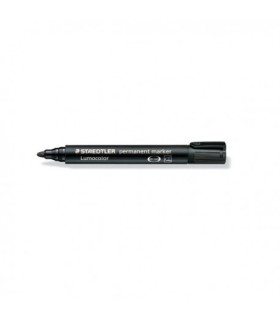 ROTULADOR PERMANENTE STAEDTLER LUMOCOLOR NEGRO PUNTA GORDA 2mm 352-9