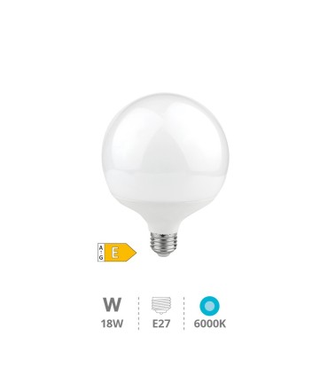 BOMBILLA LED GLOBO GSC E27 G120 18W LUZ BLANCA 6000K 1850 LUMENES