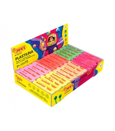 PLASTILINA JOVI 50GR CAJA 30 UNIDADES FLUORESCENTE