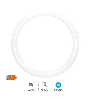 TUBO LED CIRCULAR LISALA GSC G10q 20W LUZ BLANCA 6500K 2 080 LUMENES - DIAMETRO 300mm