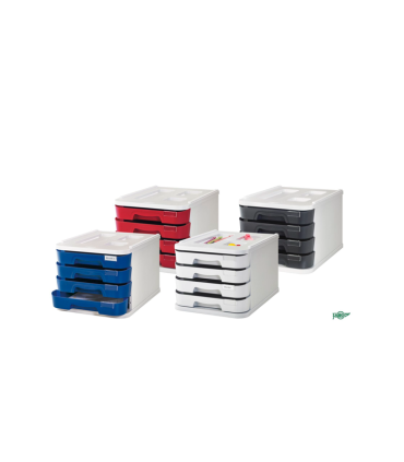 MODULO DE 4 CAJONES COLOR NEGRO FAIBO