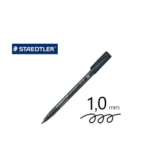 ROTULADOR PERMANENTE STAEDTLER LUMOCOLOR NEGRO PUNTA MEDIANA 317-9
