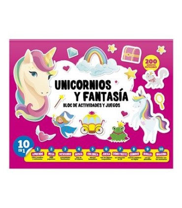 BLOC DE ACTIVIDADES Y JUEGOS UNICORNIOS Y FANTASIA IMAGILAND