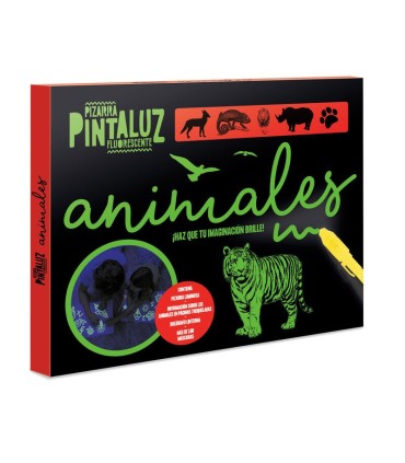 PIZARRA PINTALUZ FLUORESCENTE ANIMALES IMAGILAND