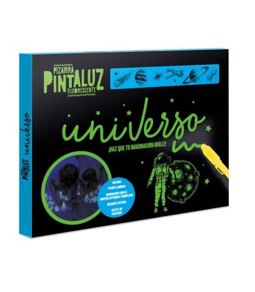PIZARRA PINTALUZ FLUORESCENTE UNIVERSO IMAGILAND