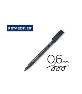 ROTULADOR PERMANENTE STAEDTLER LUMOCOLOR NEGRO PUNTA FINA 318-9