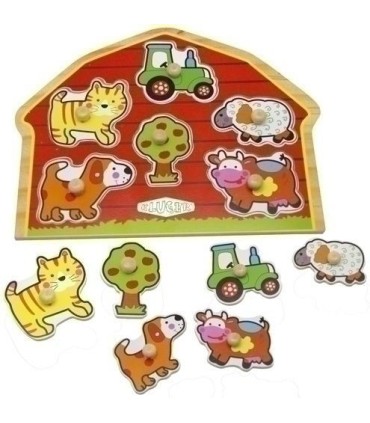 PUZZLE ENSARTABLE MADERA GRANJA NIEFENVER