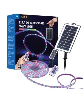 TIRA LED SOLAR NAVI MULTICOLOR RGB SMD2835 300 LUMENES IP68 - 5 METROS