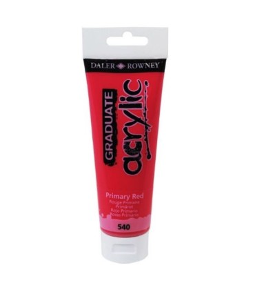 BOTE ACRILICO GRADUATE ROJO PRIMARIO 120ML