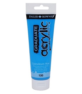 BOTE ACRÍLICO GRADUATE AZUL CERULEO 120ML