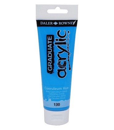 BOTE ACRÍLICO GRADUATE AZUL CERULEO 120ML
