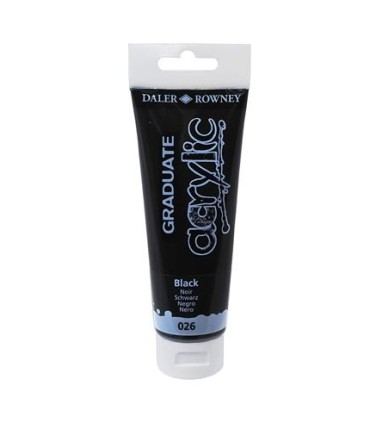 BOTE ACRÍLICO GRADUATE NEGRO 120ML